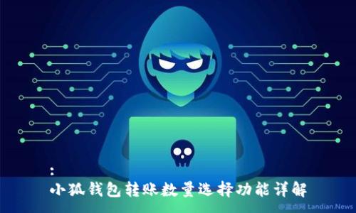 :
小狐錢包轉(zhuǎn)賬數(shù)量選擇功能詳解